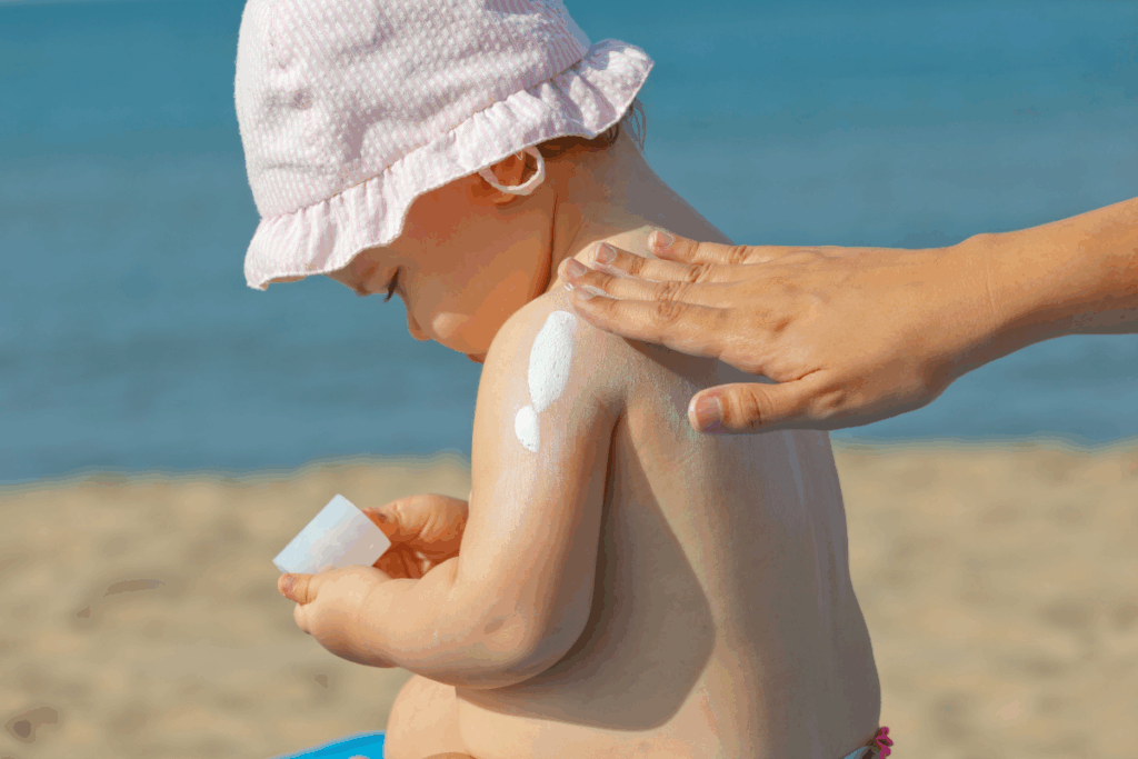 子供への効果的な日焼け止めの塗り方